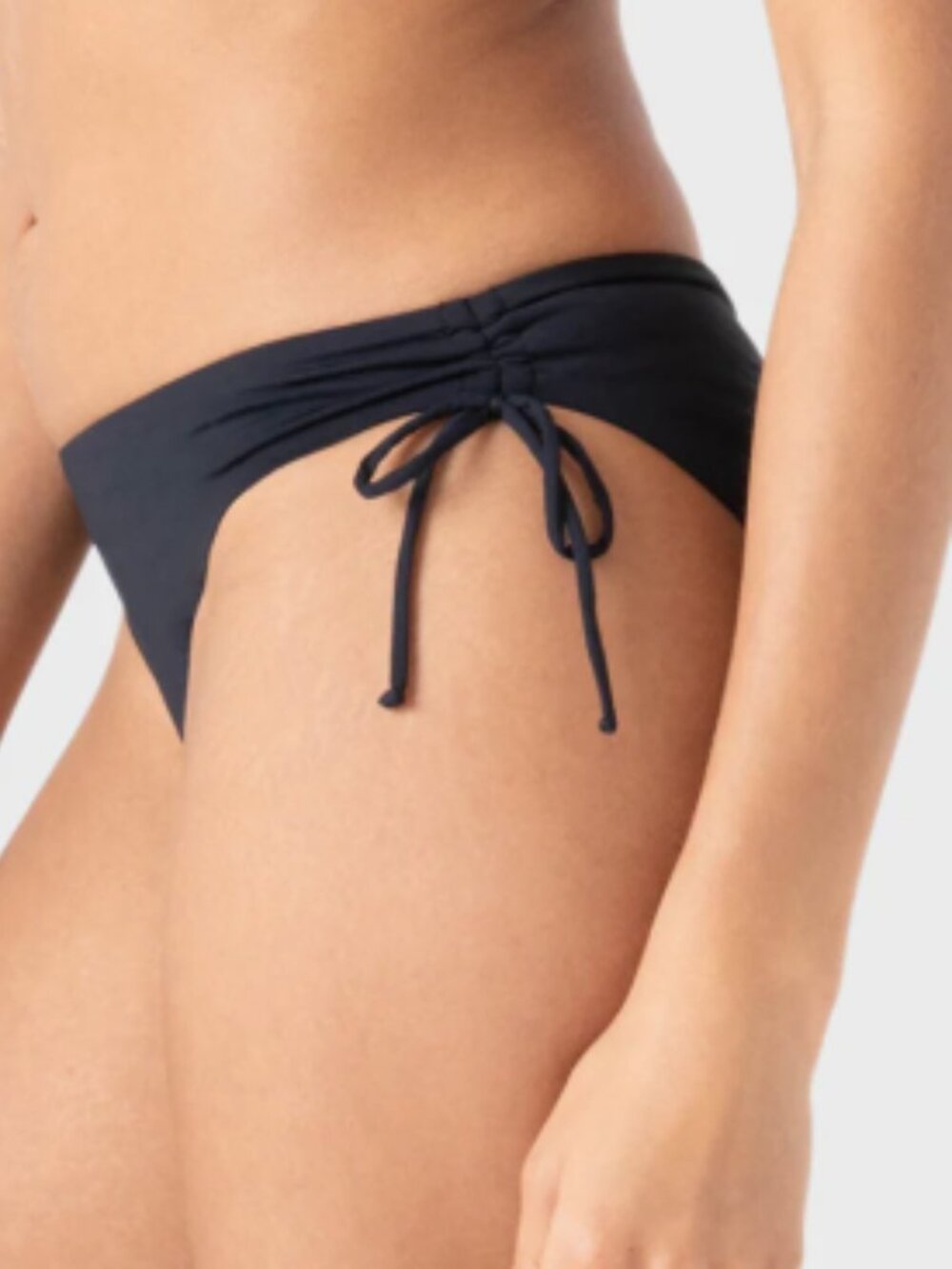Roxy Beach Classics Side Tie Hipster Bikini Bottoms – Black Large